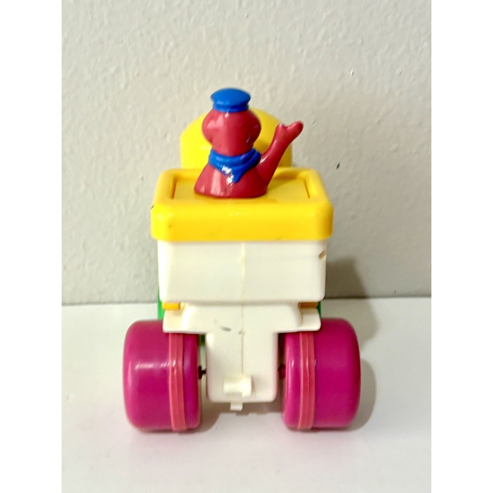 Barney The Dinosaur Train Push and Go Vintage 90s Toy Engine Kid Powered 1994 - Picture 5 of 7